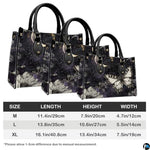 Personalized Butterfly Leather Handbag – Gothic Moon Bag with Adjustable Strap and Matching Witchcore Purse for Women