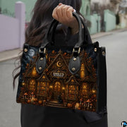 Personalized Witch Leather Bags, Halloween Purses For Women, Witch Art Bag, Spooky Halloween Purses, Holiday Gifts