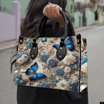 PREAUREUM "{split_values}" Personalized {collection_title} Leather Handbag