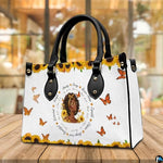 Personalized Leather Handbag for Black Women, Custom African Purse Bag Set, Birthday Meaningful Gifts for Mom, Friend