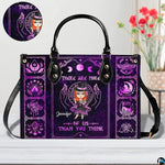 Personalized Witch Leather Bags, Halloween Purses For Women, Witch Art Bag, Spooky Halloween Purses, Holiday Gifts