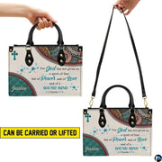 Carrying demonstration showcasing handheld top handles and detachable shoulder strap.