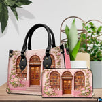 Personalized Book Lover Leather Handbag for Women, 3D Bookstore Library Tote Bag, Literary Gift for Readers, Bookworms