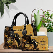 PREAUREUM "{split_values}" Personalized {collection_title} Leather Handbag