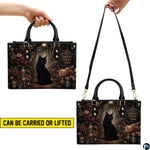 Visual demonstration showing handheld and over-the-shoulder styling options for the accessory.