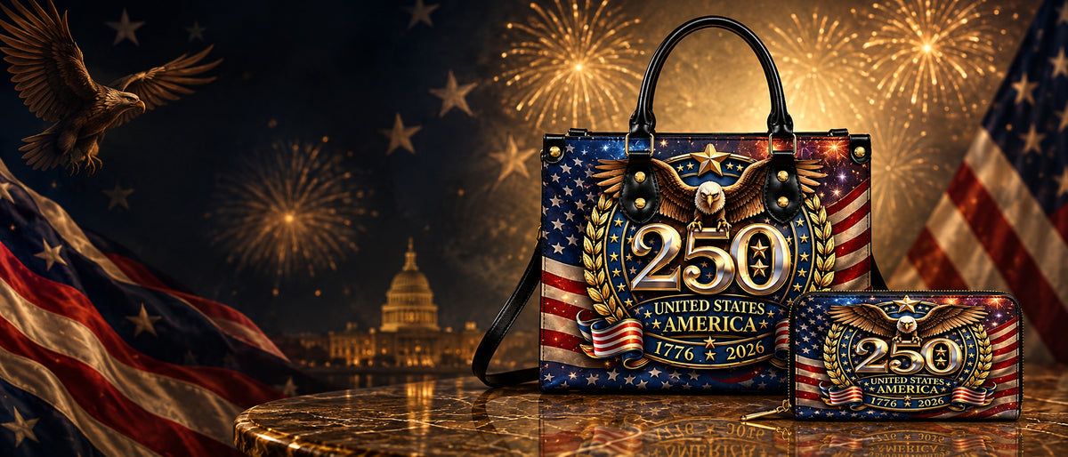 America 250th Anniversary Leather Handbags