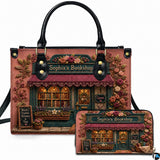 Rose Framed Storefront Handbag and Wallet Set