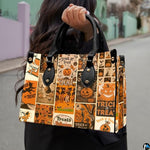 Personalized Witch Leather Bags, Halloween Purses For Women, Witch Art Bag, Spooky Halloween Purses, Holiday Gifts