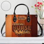 PREAUREUM "{split_values}" Personalized {collection_title} Leather Handbag