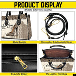 PREAUREUM "{split_values}" Personalized {collection_title} Leather Handbag