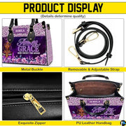 Personalized Leather Handbag for Black Women, Custom African Purse Bag Set, Birthday Meaningful Gifts for Mom, Friend