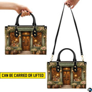 Personalized Book Lover Leather Handbag for Women, 3D Bookstore Library Tote Bag, Literary Gift for Readers, Bookworms