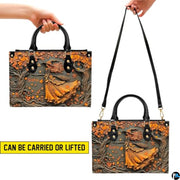 Personalized Witch Leather Bags, Halloween Purses For Women, Witch Art Bag, Spooky Halloween Purses, Holiday Gifts