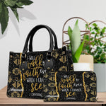 PREAUREUM "{split_values}" Personalized {collection_title} Leather Handbag
