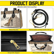 Personalized African American Leather Bag, African Purse, Gifts for Black Girl Women, Black History Handbags