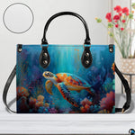 Side profile view highlighting the structured silhouette and deep blue aquatic tones.