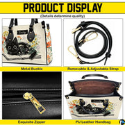 Spacious interior view of tote handbag showing lining and inner compartments