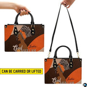 Personalized African American Leather Bag, African Purse, Gifts for Black Girl Women, Black History Handbags