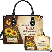 Personalized Christian Leather Handbag – Custom Purse Faith Gift for Mom, Grandma, Women Birthday or Christmas