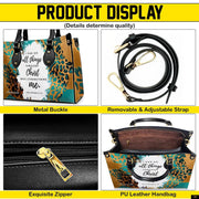 PREAUREUM "{split_values}" Personalized {collection_title} Leather Handbag