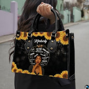 Personalized Leather Handbag for Black Women, Custom African Purse Bag Set, Birthday Meaningful Gifts for Mom, Friend