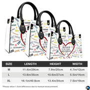 Mothers Day Gift Leather Bag- Personalized Grandmas Purse With Grandkids Names, Grandma Handbag Birthday Gifts For Mom Women