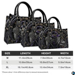 Personalized Halloween Leather Handbag – Custom Witch 3D Printing Effect Purses For Women – Spooky Gothic Shoulder Bag
