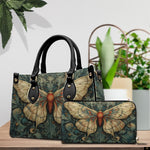 PREAUREUM "{split_values}" Personalized {collection_title} Leather Handbag