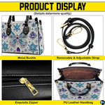 Detailed view of butterfly handbag interior showing zip pocket and inner structure.
