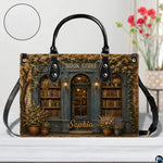 Bookstore Leather Bag, Book Purse for Book Lovers, Shoulder Bag