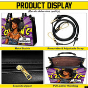 PREAUREUM "{split_values}" Personalized {collection_title} Leather Handbag