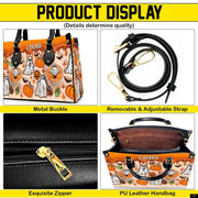 PREAUREUM "{split_values}" Personalized {collection_title} Leather Handbag