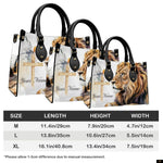 PREAUREUM "{split_values}" Personalized {collection_title} Leather Handbag