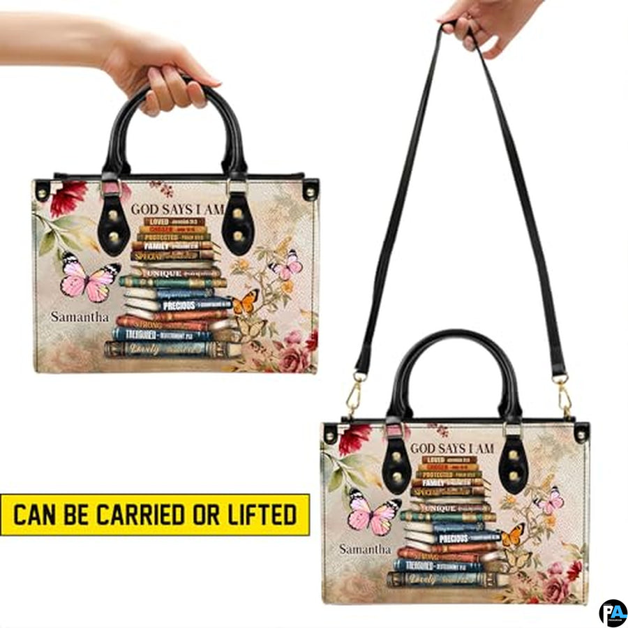 Christian Gifts for Women Faith, Customized Christian Leather Handbag, Jesus Bag, Bible Purse, Inspirational Religious