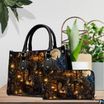 Bookstore Leather Bag, Book Purse for Book Lovers, Shoulder Bag