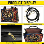 PREAUREUM "{split_values}" Personalized {collection_title} Leather Handbag