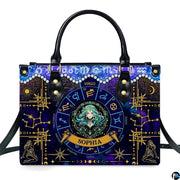 Front studio view of Celestial Maiden Satchel Handbag on clean white background.
