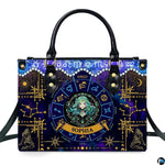 Front studio view of Celestial Maiden Satchel Handbag on clean white background.