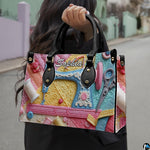 Front presentation of pastel sewing machine art print showcasing blue mechanical silhouette and florals.