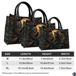 Proportional scale chart demonstrating medium, large, and extra-large silhouettes for the accessory.