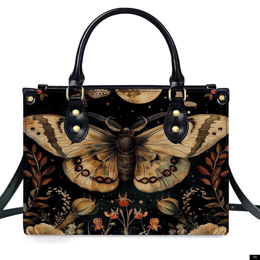 PREAUREUM "{split_values}" Personalized {collection_title} Leather Handbag