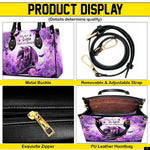 PREAUREUM "{split_values}" Personalized {collection_title} Leather Handbag