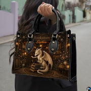 Bookstore Leather Bag, Book Purse for Book Lovers, Shoulder Bag