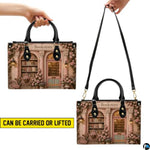 Bookstore Leather Bag, Book Purse for Book Lovers, Shoulder Bag