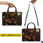 Bookstore Leather Bag, Book Purse for Book Lovers, Shoulder Bag