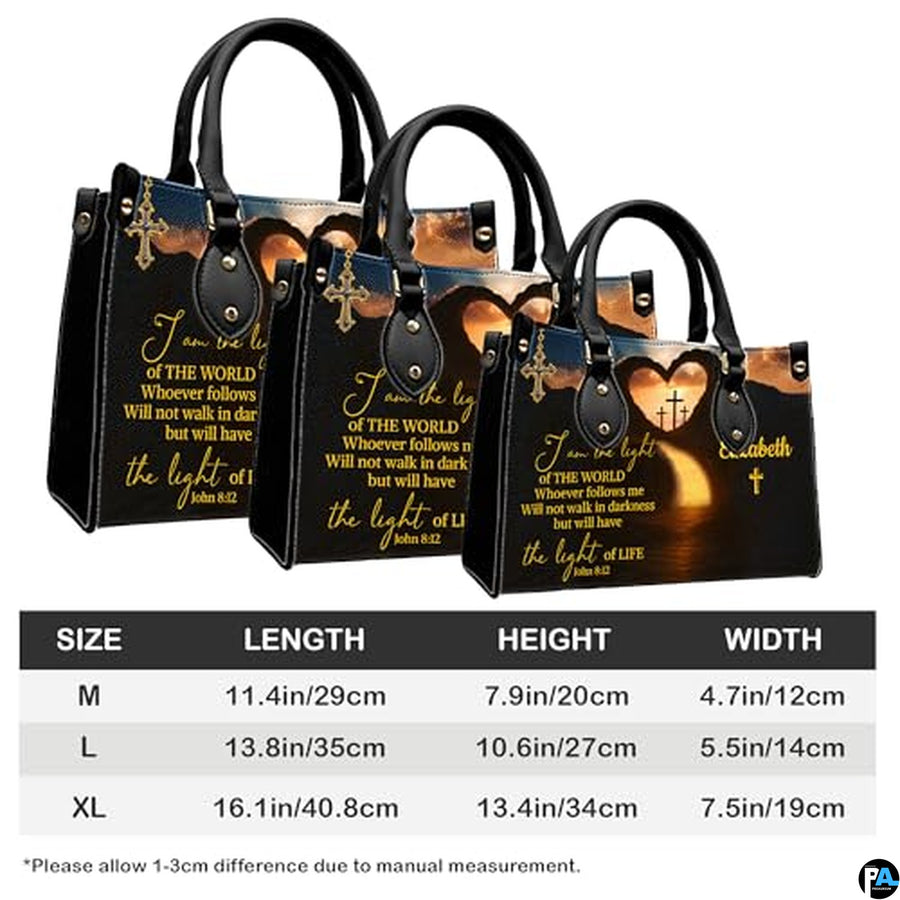 Personalized Christian Leather Handbag For Women, Bible Purse, Religious Bags Christian Gift For Women Her, Jesus Bag