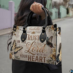 Personalized Christian Leather Handbag – Custom Purse Faith Gift for Mom, Grandma, Women Birthday or Christmas
