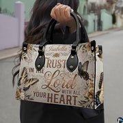 Personalized Christian Leather Handbag – Custom Purse Faith Gift for Mom, Grandma, Women Birthday or Christmas