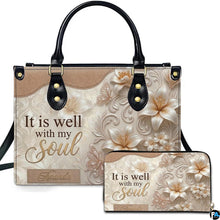 Personalized Christian Leather Handbag – Custom Purse Faith Gift for Mom, Grandma, Women Birthday or Christmas