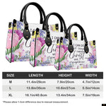 PREAUREUM "{split_values}" Personalized {collection_title} Leather Handbag
